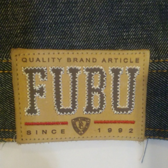 Men's FUBU XXL Button Up Denim Jacket - Picture 6 of 8